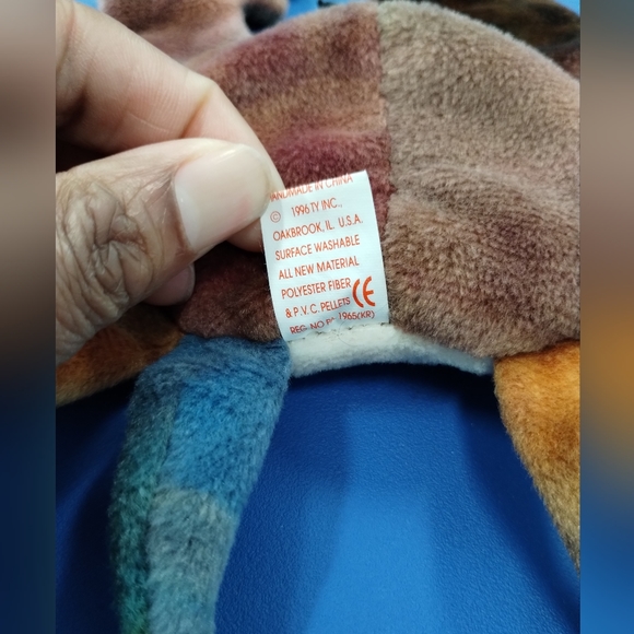 ✓Ty Beanie Babies Claude The Tye Dye Crab 1996 - Picture 8 of 10